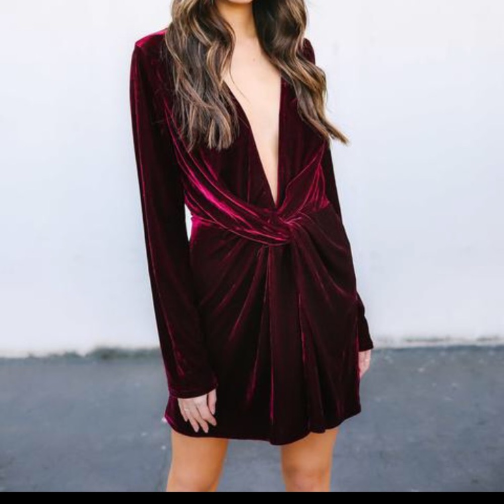 Red Velvet Dress